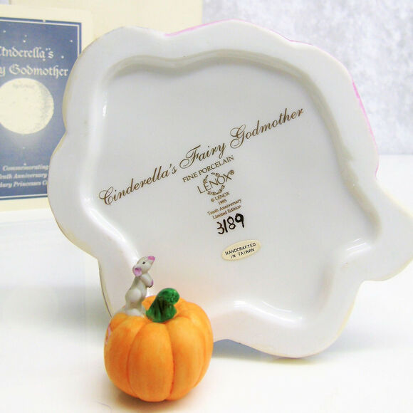 LENOX Princesses Cinderella's FAIRY GODMOTHER Pumpkin Limited Edition 3189 + COA - Picture 5 of 11